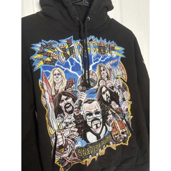 Sabaton Swedish Pagans Sweatshirt Hoodie Black‎ Small - Picture 2 of 7